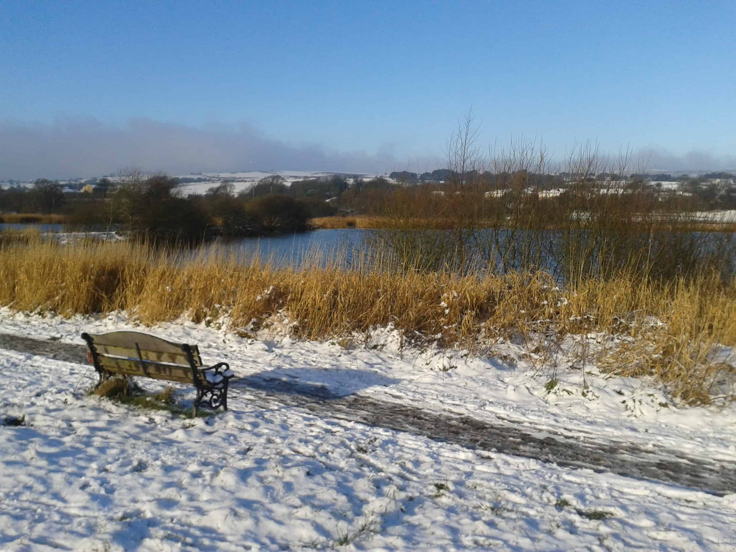 Lago inglés en invierno