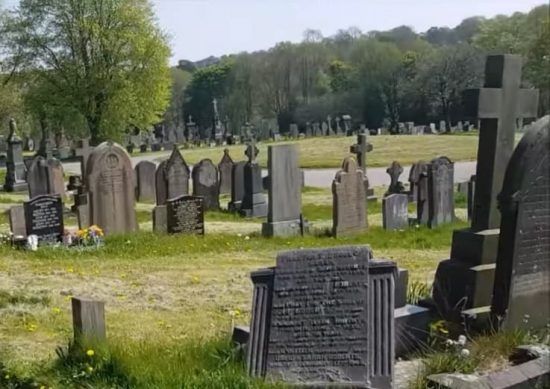 Tumbas en Cementerio de Inglaterra
