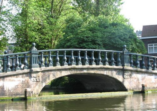 Puente sobre canal Holanda